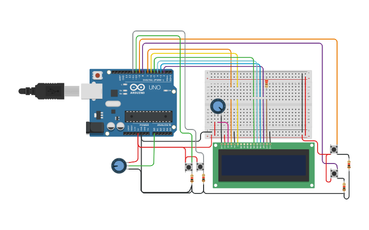 Circuit design Exercício Aula Serial -Switch - Tinkercad