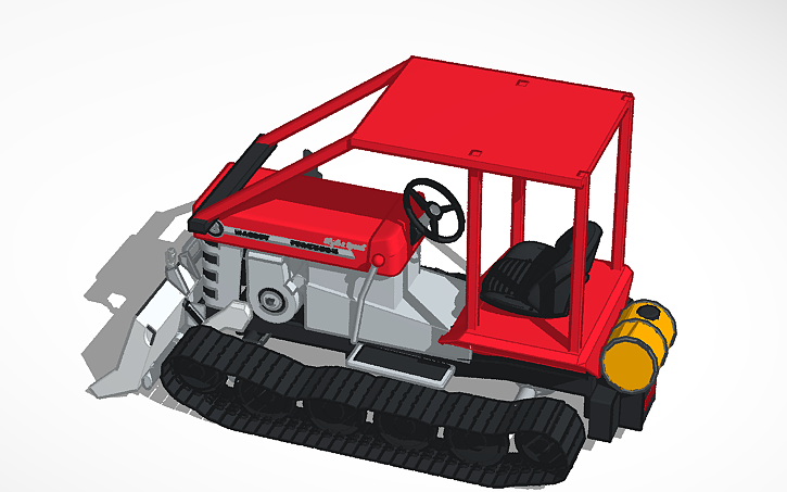 3D design Massey Ferguson tank - Tinkercad