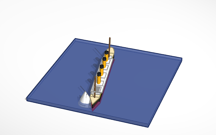3D design Titanic - Tinkercad
