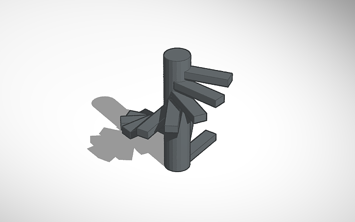 3D design Spiral Staircase - Tinkercad