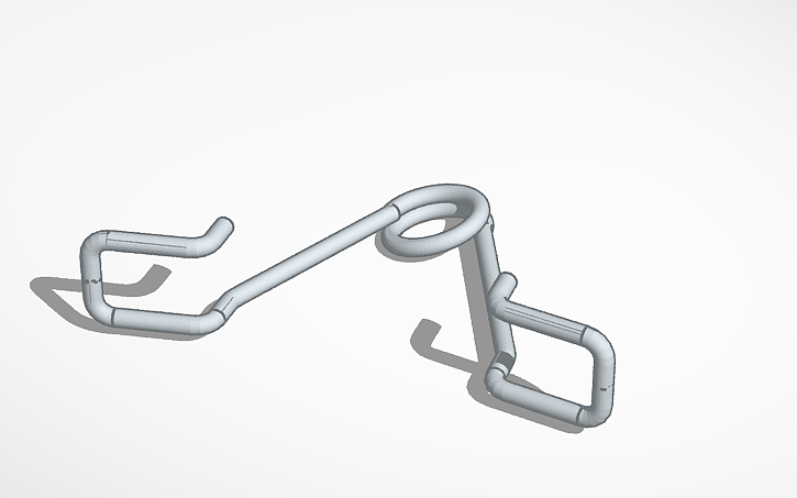Spring Cip Design 3D design Spring Clip - Tinkercad