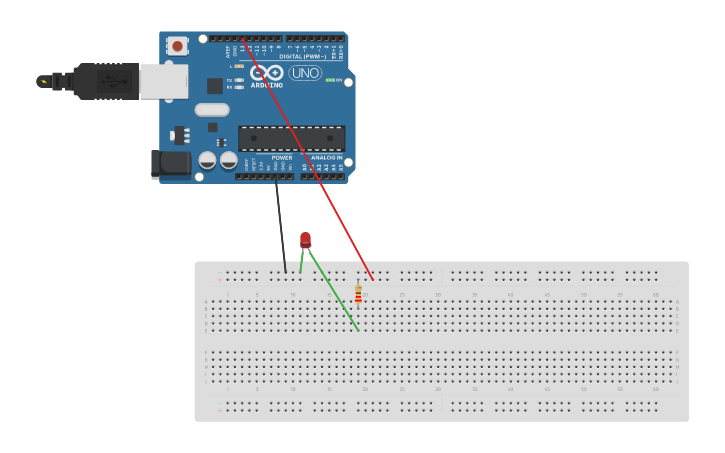 Circuit design Copy of latido corazón | Tinkercad
