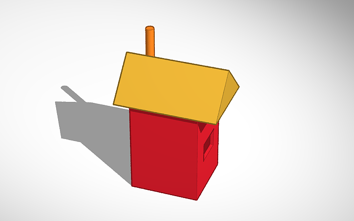3D design домик | Tinkercad