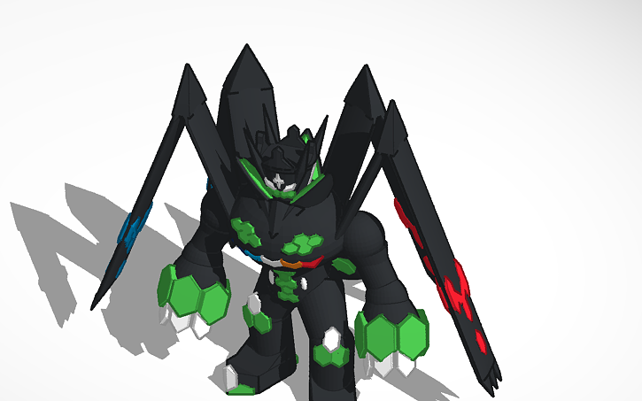 3d design zygarde 100 form tinkercad