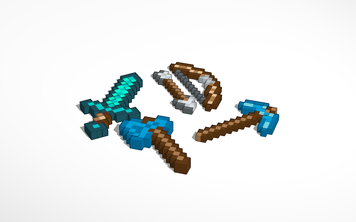 3D design minecraft tools - Tinkercad