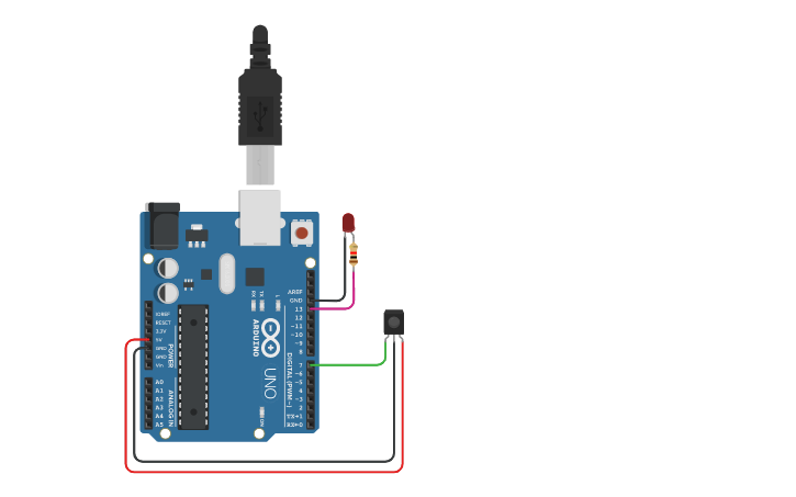Circuit design Student Copy - IR SENSOR | Tinkercad