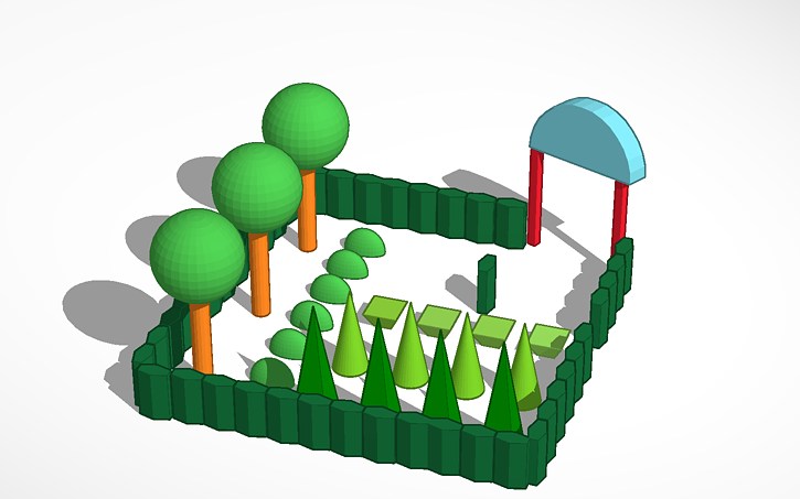 3D design Class 8-4 Trepyshko Garden in the Spring | Tinkercad