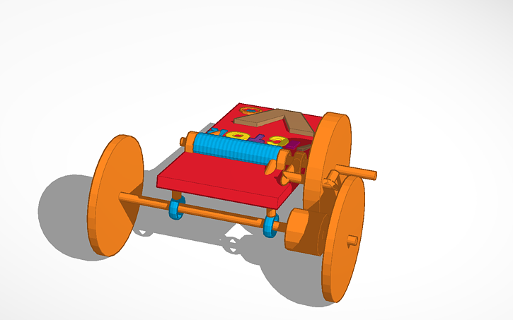 3D design Mouse Trap Car - Tinkercad