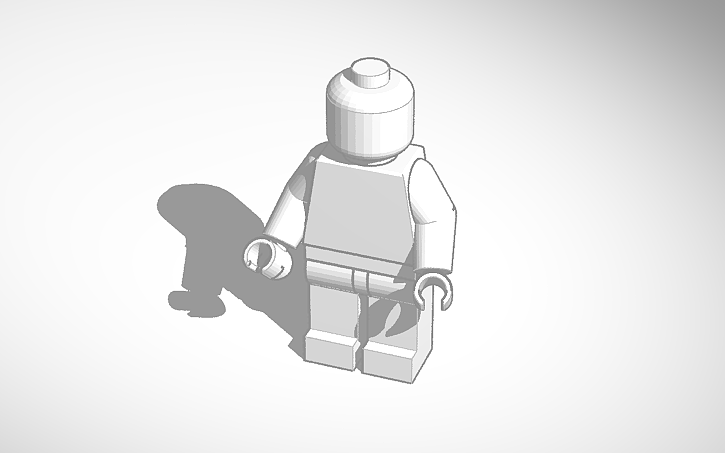 3D design Lego arm left - Tinkercad