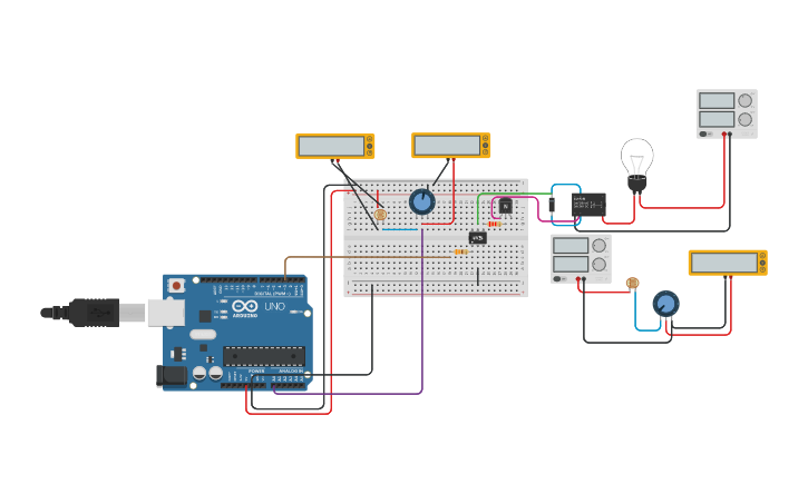 Circuit design fotoresistor | Tinkercad