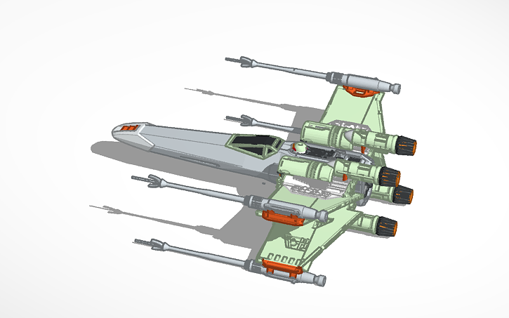 3D design The X-Wing - Tinkercad