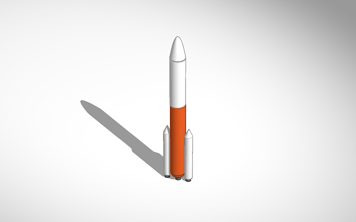 3D design Ares 5 rocket model 1 #spaceflight - Tinkercad