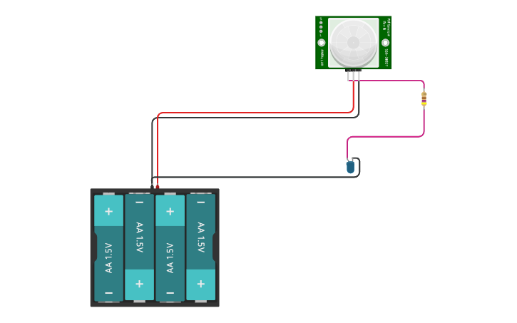 Circuit design Electronic_Motion_Detector_Circuit_3_Period - Tinkercad