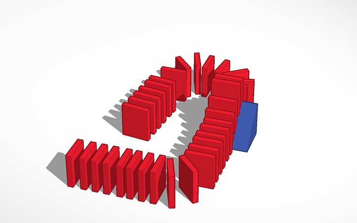 3d Design Dominos Tinkercad