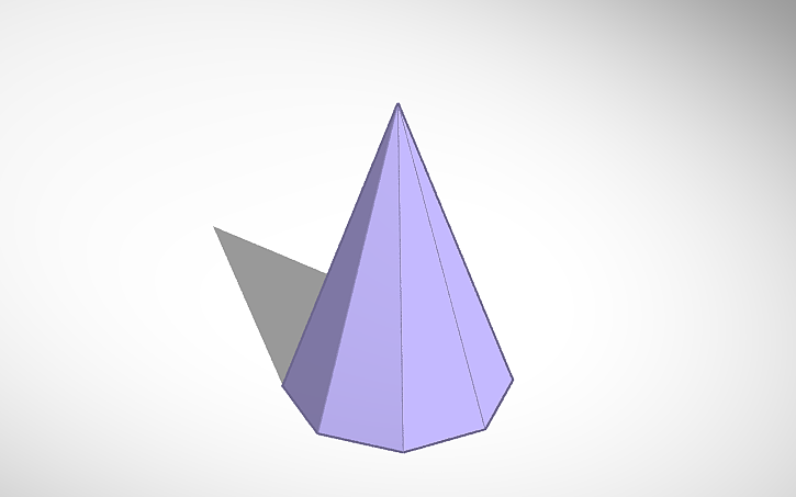 Octagonal Pyramid Model 3D design Octagonal Pyramid - Tinkercad