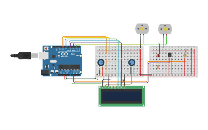 Circuit design Sistema de Riego Automatizado - Tinkercad