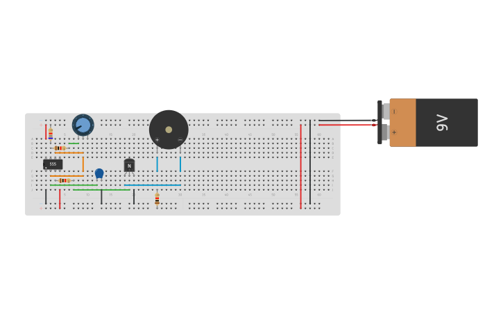 Circuit design Generador de Sonido | Tinkercad