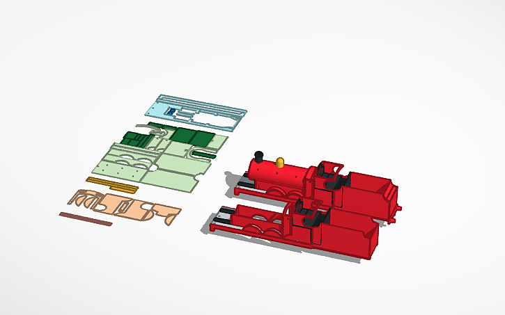 3D design James Gauge 1 Plastic Model CAD - Tinkercad
