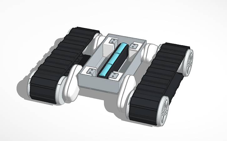 Simple Rover Tinkercad 3D design ROVER 5 - Tinkercad