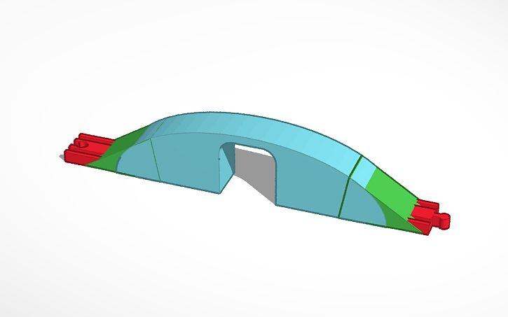 3D design a Train ramp in progress - Tinkercad