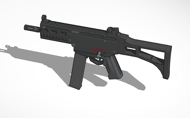 3D design UMP-45 - Tinkercad
