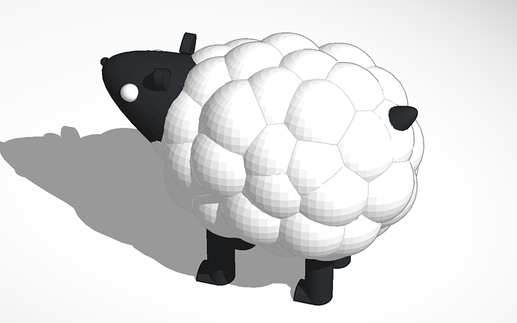 3D Design Sheep Tinkercad