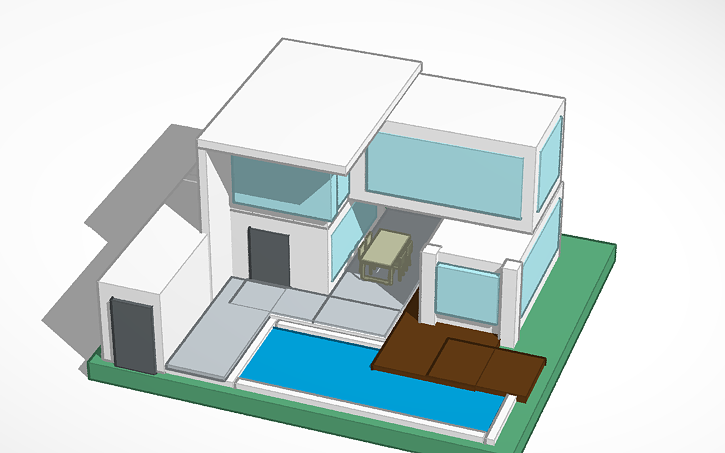 3D Design Modern House Tinkercad 3D Design Modern House Tinkercad