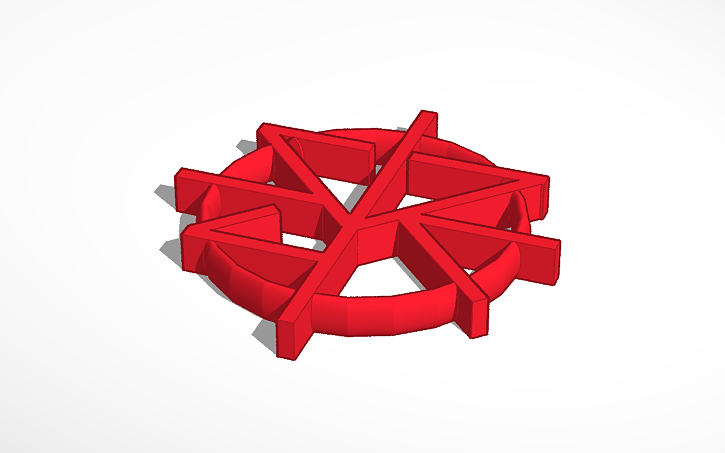 3d design seth rollins logo tinkercad