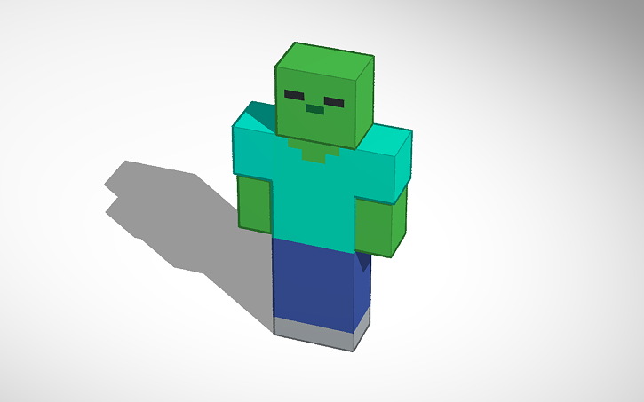 Minecraft Zombie Design 3D design ZOMBİE (Minecraft) | Tinkercad