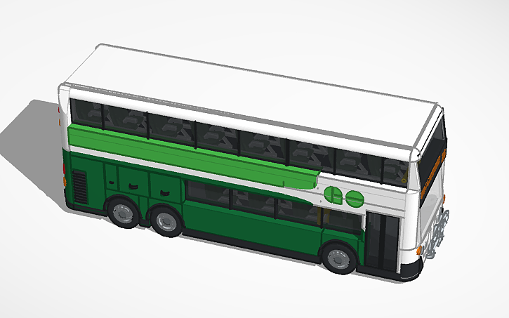 Go Bus Model 3D design Double Decker GO Transit Bus - Tinkercad