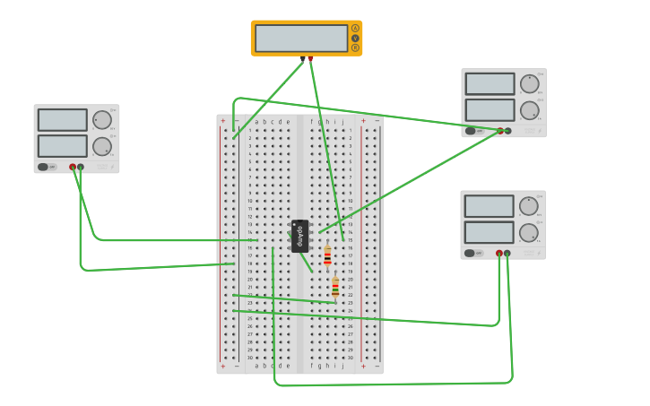 Circuit design Lab 5, Task 2, circuit 2 - Tinkercad