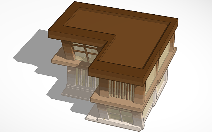 3D design mimari ev tasarımı Tinkercad