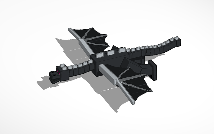 3D design Minecraft Enderdragon - Tinkercad