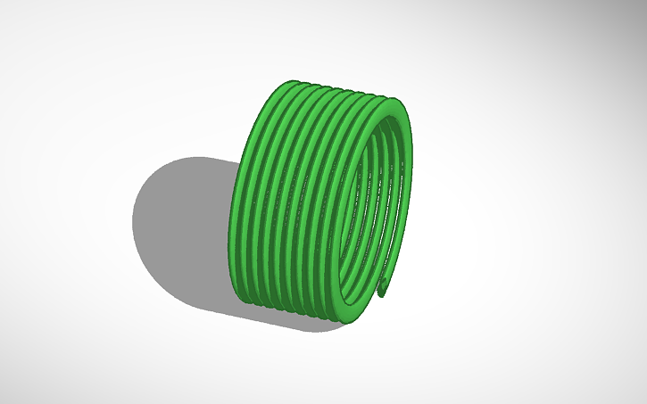 3D design spring - Tinkercad