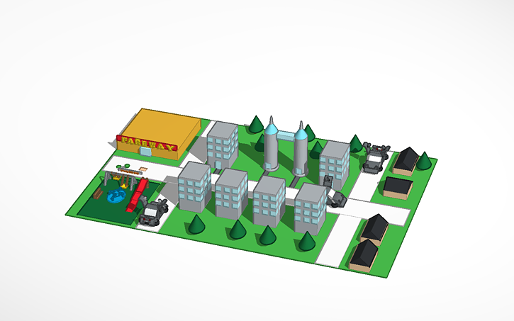 3D design Model Maglev City | Tinkercad