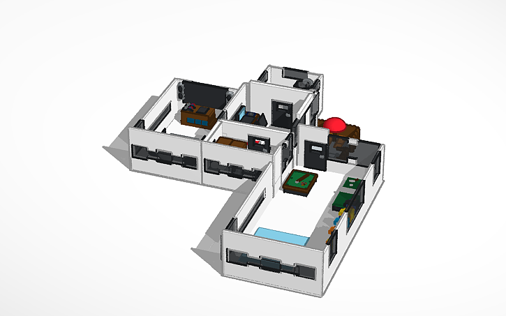 3D Design Casa Moderna Completa Tinkercad 3d-design-casa-moderna-completa-tinkercad