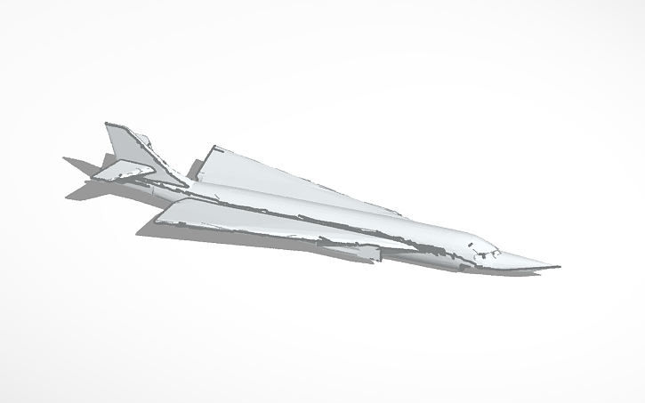 3D design Concorde-ish with stand - Tinkercad