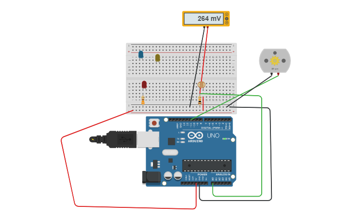 Circuit design Light Sensor Circuit | Tinkercad