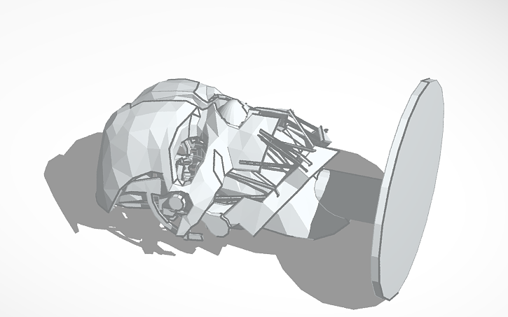 3D design Corvo's Mask Display - Tinkercad