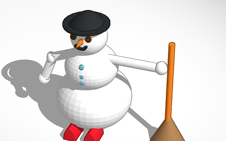 3D design Snowman - Tinkercad