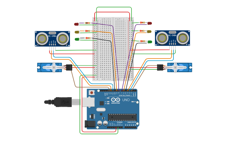 Circuit Design Travis 6 Timed Bridge Tinkercad