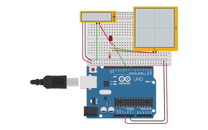 Arduino Led Fading Example Flowchart Circuit design Fading LEDs with arduino | Tinkercad