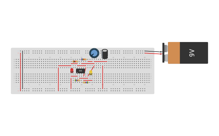 Circuit design Luces de velocidad variable - Tinkercad