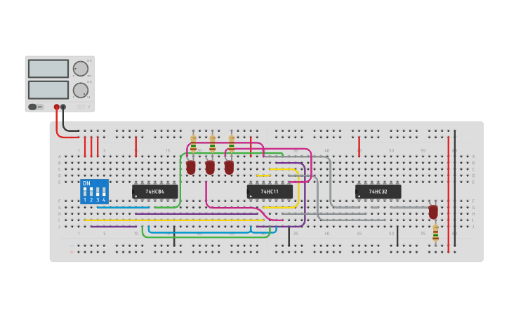 Circuit design Lab 9 Combination Logic | Tinkercad