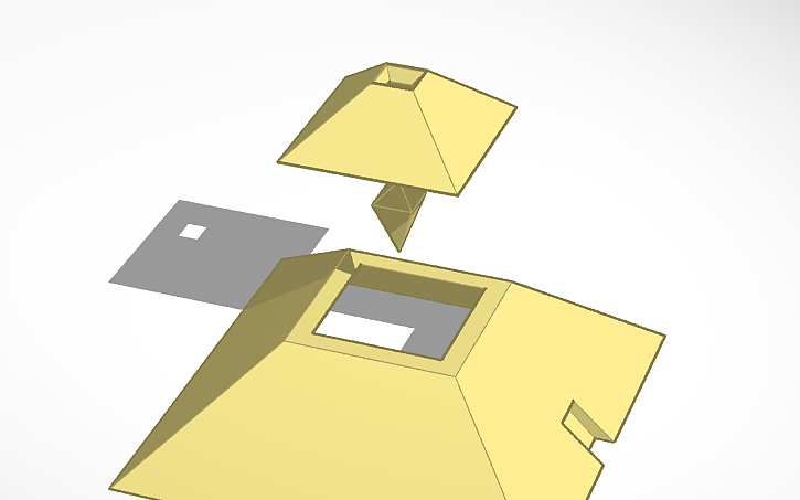 3D design Openable Pyramid - Tinkercad
