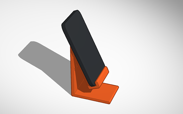 3D design Soporte para Celular - Tinkercad