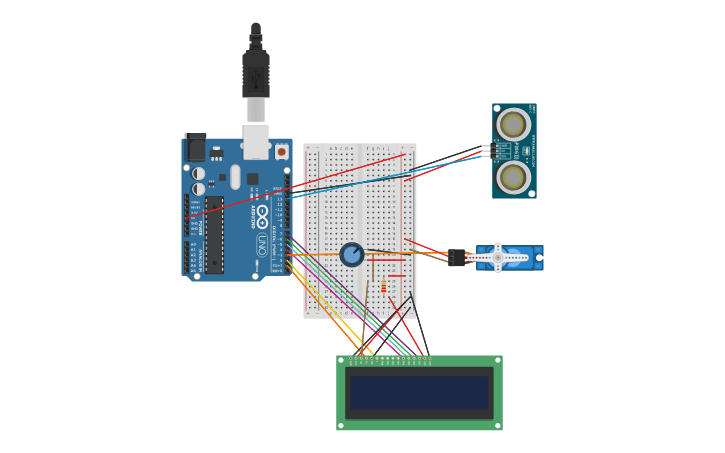 Circuit design Sensor - Tinkercad