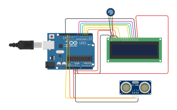 Circuit design HCSER04_1 - Tinkercad