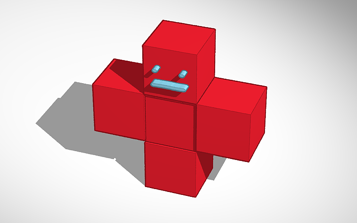 3D design raar minecraft poppetje - Tinkercad