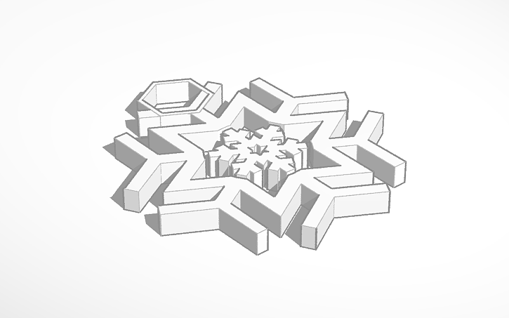 3D design snowflake | Tinkercad